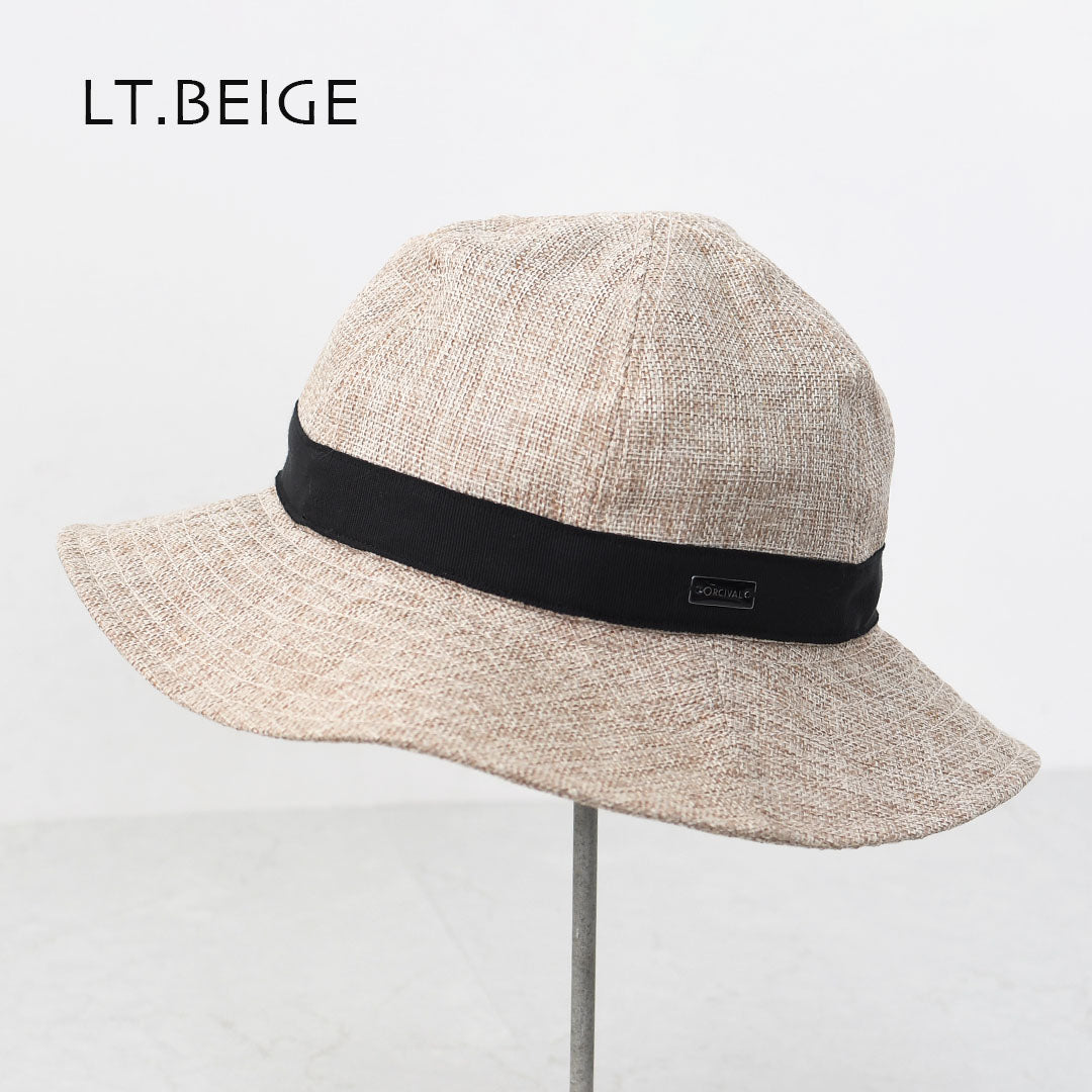 ORCIVAL [オーチバル・オーシバル] RAFFIA LIKE NATURAL HAT [OR-H0281RLP] ラフィアライクナチュラルハット・麦わら帽子・日よけ・ストローハット・軽量・コンパクト・MEN'S / LADY'S [2026SS]