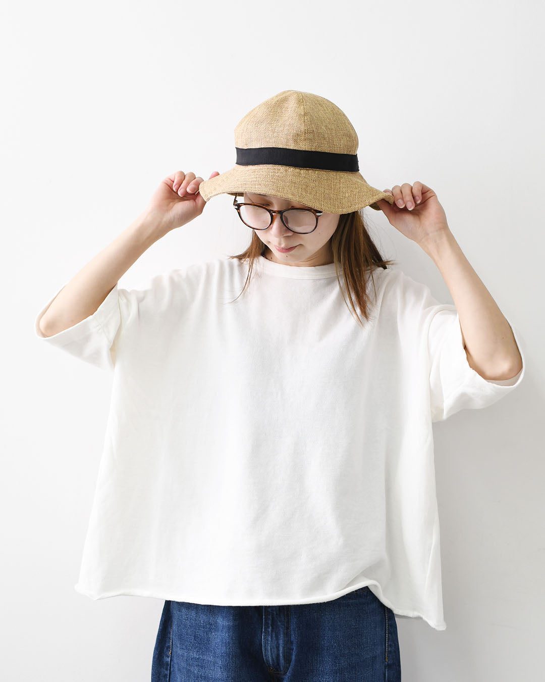 ORCIVAL [オーチバル・オーシバル] RAFFIA LIKE NATURAL HAT [OR-H0281RLP] ラフィアライクナチュラルハット・麦わら帽子・日よけ・ストローハット・軽量・コンパクト・MEN'S / LADY'S [2026SS]