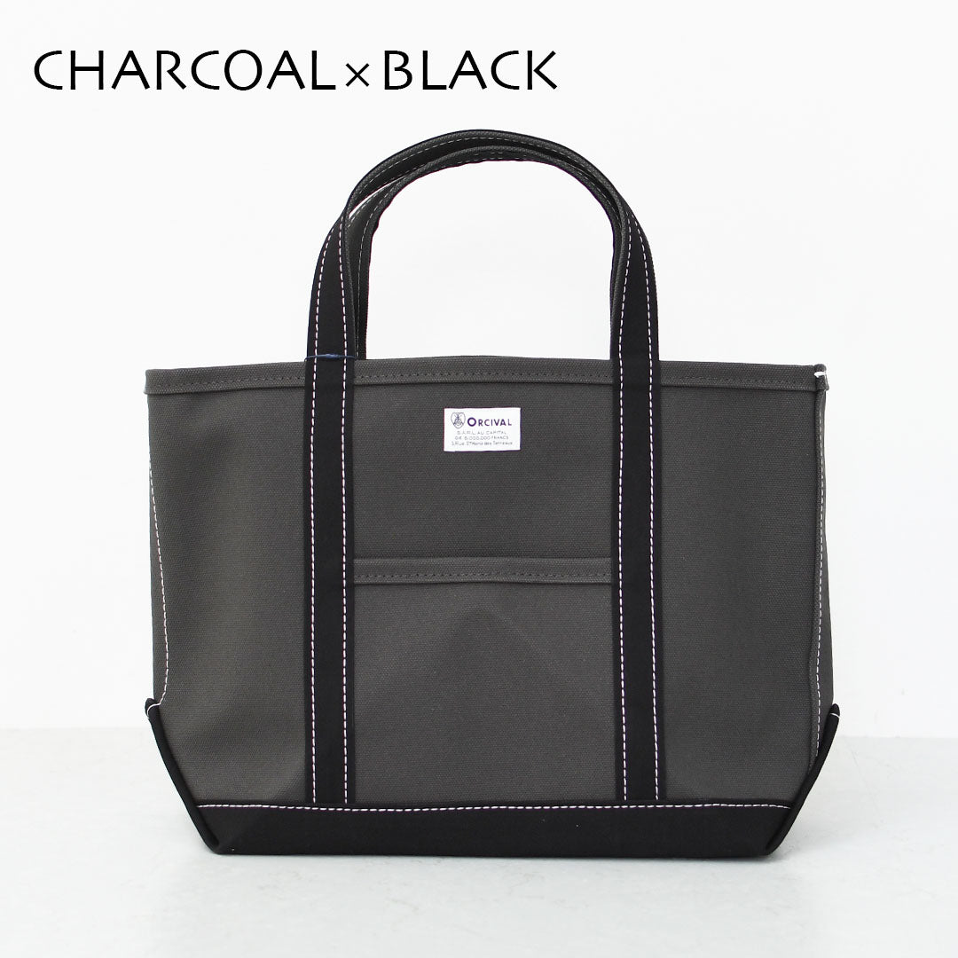 ORCIVAL [オーチバル・オーシバル] Tote Bag Medium -BY COLOR- [OR-H0284KWC-B] トートバッグ ミディアム-バイカラー-・Mサイズ・大きめトート・ラージトート A4サイズもOK・エコバッグ・ショッピングバッグ・MEN'S / LADY'S [2025AW]