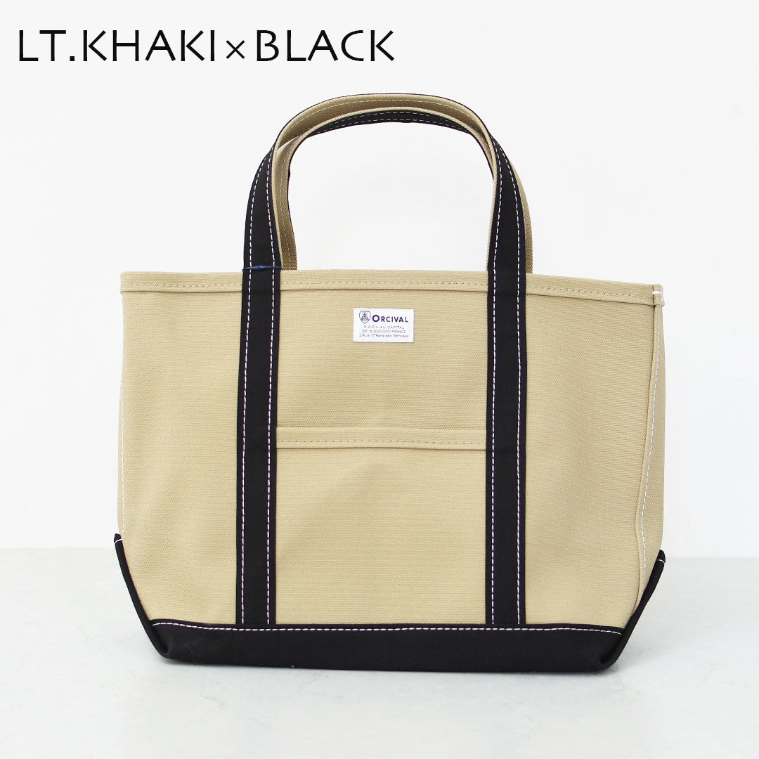 ORCIVAL [オーチバル・オーシバル] Tote Bag Medium -BY COLOR- [OR-H0284KWC-B] トートバッグ ミディアム-バイカラー-・Mサイズ・大きめトート・ラージトート A4サイズもOK・エコバッグ・ショッピングバッグ・MEN'S / LADY'S [2025AW]