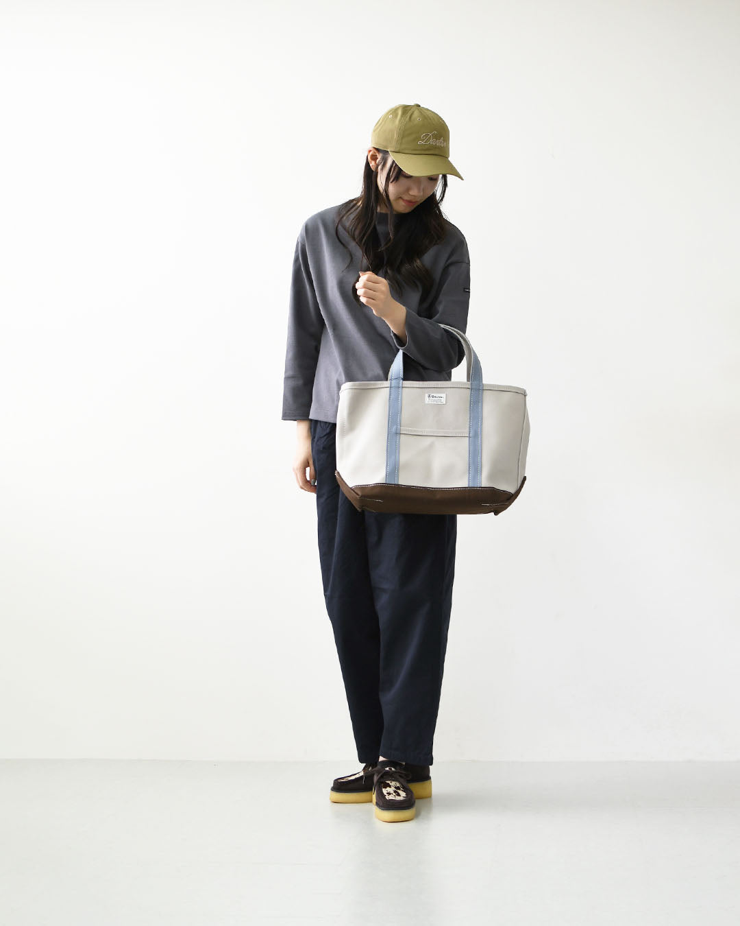 ORCIVAL [オーチバル・オーシバル] Tote Bag Medium -BY COLOR- [OR-H0284KWC-B] トートバッグ ミディアム-バイカラー-・Mサイズ・MEN'S / LADY'S [2026AW]