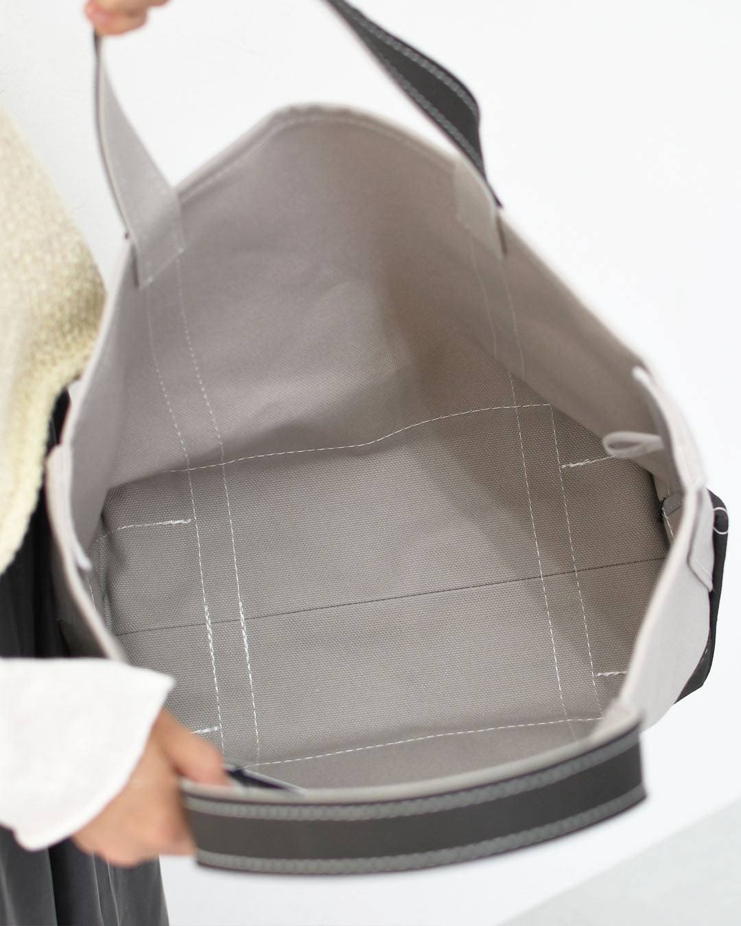 ORCIVAL [オーチバル・オーシバル] Tote Bag Medium -BY COLOR- [OR-H0284KWC-B] トートバッグ ミディアム-バイカラー-・Mサイズ・大きめトート・ラージトート A4サイズもOK・エコバッグ・ショッピングバッグ・MEN'S / LADY'S [2025AW]