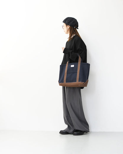 ORCIVAL [オーチバル・オーシバル] Tote Bag Medium -BY COLOR- [OR-H0284KWC-B] トートバッグ ミディアム-バイカラー-・Mサイズ・大きめトート・ラージトート A4サイズもOK・エコバッグ・ショッピングバッグ・MEN'S / LADY'S [2025AW]