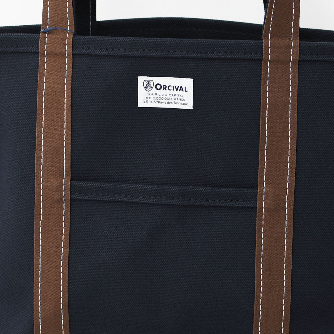 ORCIVAL [オーチバル・オーシバル] Tote Bag Medium -BY COLOR- [OR-H0284KWC-B] トートバッグ ミディアム-バイカラー-・Mサイズ・大きめトート・ラージトート A4サイズもOK・エコバッグ・ショッピングバッグ・MEN'S / LADY'S [2025AW]