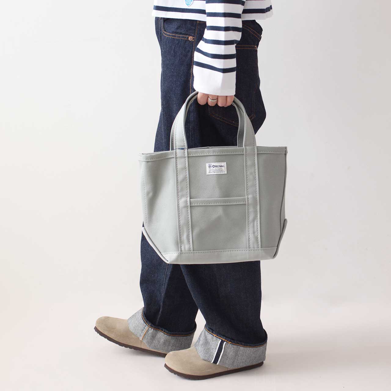 ORCIVAL[オーチバル・オーシバル] CANVAS TOTE BAG SMALL -SOLID- [OR-H0285KWC-S] キャンバストートバッグ スモール [2024AW]