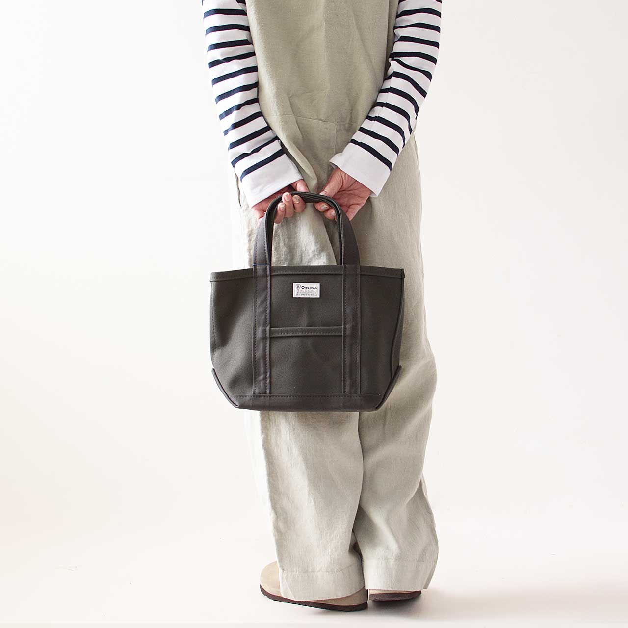 ORCIVAL[オーチバル・オーシバル] CANVAS TOTE BAG SMALL -SOLID- [OR-H0285KWC-S] キャンバストートバッグ スモール [2024AW]