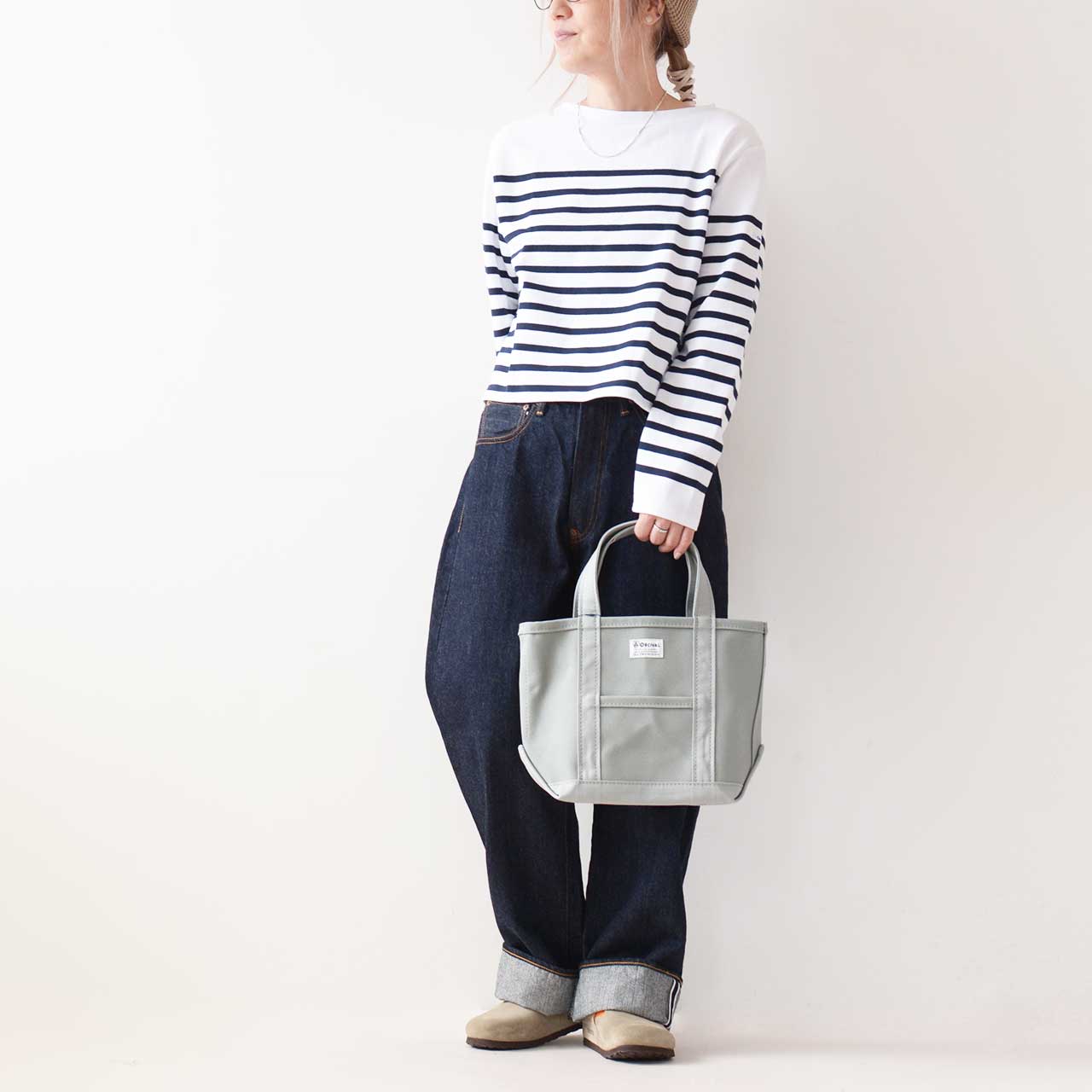 ORCIVAL[オーチバル・オーシバル] CANVAS TOTE BAG SMALL -SOLID- [OR-H0285KWC-S] キャンバストートバッグ スモール [2024AW]