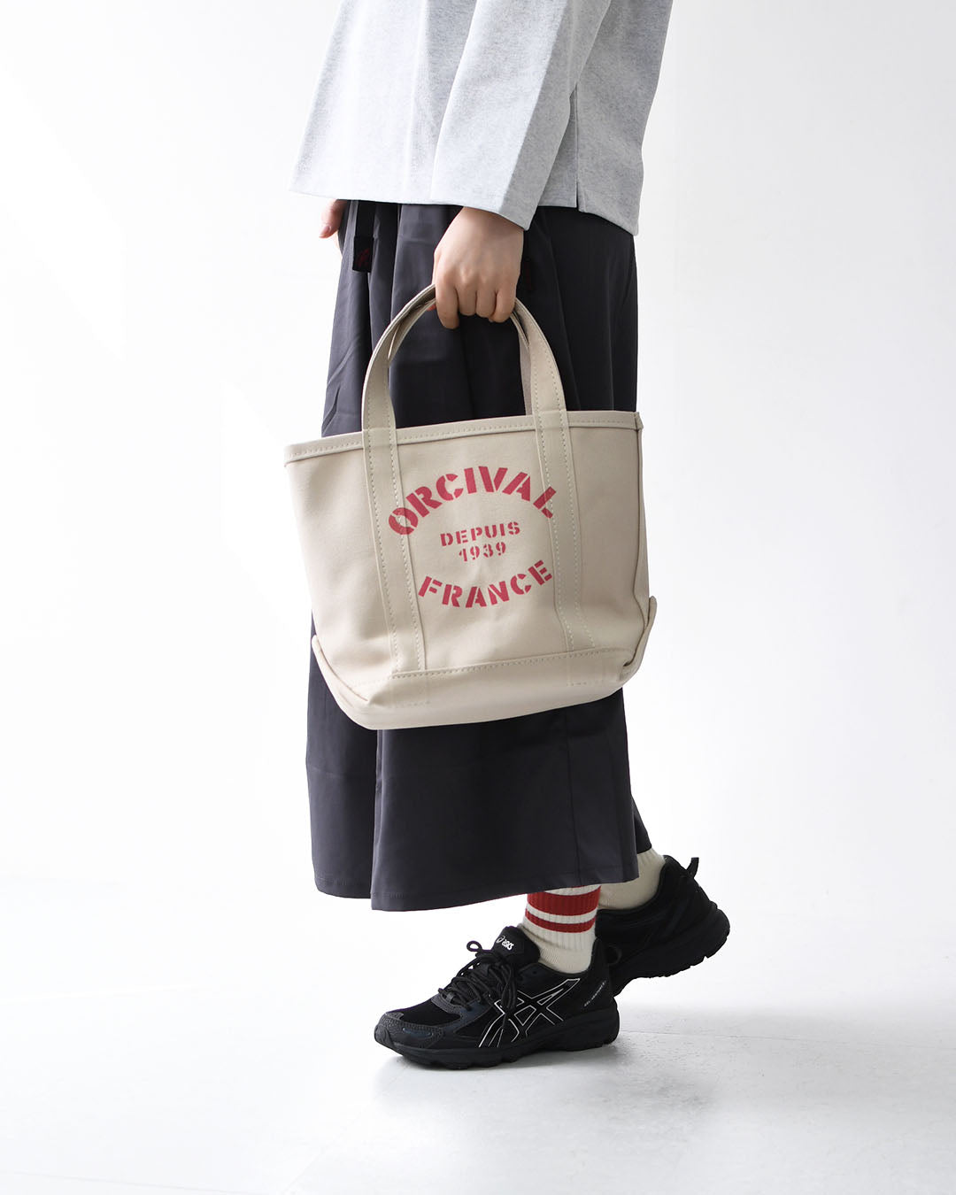 ORCIVAL[オーチバル・オーシバル] PRINT TOTE BAG SMALL [OR-H0361KWC] プリントトートバッグ スモール [2026SS]