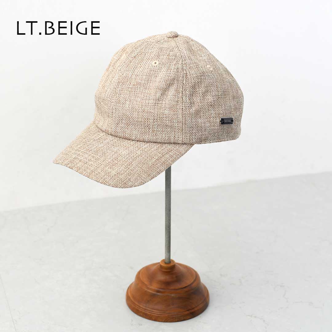 ORCIVAL [オーチバル・オーシバル] RAFFIA LIKE NATURAL 6PANEL CAP [OR-H0362RFG] ラフィアライクナチュラル 6Pキャップ・ラフィアキャップ・麦わらキャップ・ストローキャップ・涼しい・MEN'S / LADY'S [2026SS]