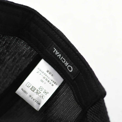 ORCIVAL [オーチバル・オーシバル] RAFFIA LIKE NATURAL 6PANEL CAP [OR-H0362RFG] ラフィアライクナチュラル 6Pキャップ・ラフィアキャップ・麦わらキャップ・ストローキャップ・涼しい・MEN'S / LADY'S [2026SS]