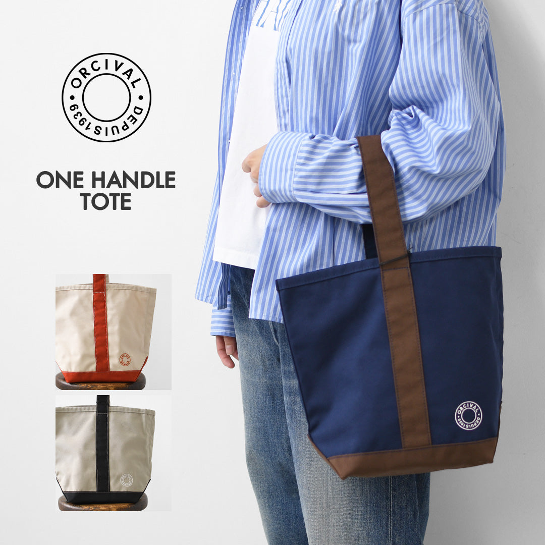 ORCIVAL[オーチバル・オーシバル] ONE HANDLE TOTE [OR-H0339VTC] ワンハンドルトート・無地・ワントーン・コンパクト・ミニバッグ・軽量・斜め掛け・肩掛け・MEN'S / LADY'S [2026AW]