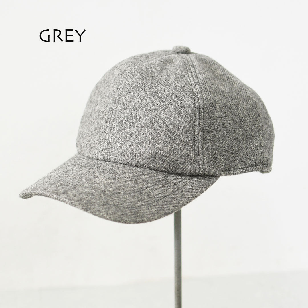 ORCIVAL [オーチバル・オーシバル] WOOL LIKE 6PANEL CAP [OR-H0407SHG] ウールライク 6パネルキャップ・ラフィアキャップ・帽子・シンプル・カジュアル・ナチュラル・MEN'S / LADY'S [2026AW]