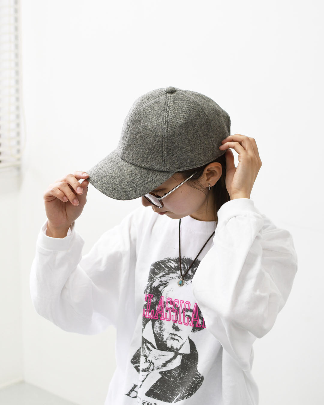 ORCIVAL [オーチバル・オーシバル] WOOL LIKE 6PANEL CAP [OR-H0407SHG] ウールライク 6パネルキャップ・ラフィアキャップ・帽子・シンプル・カジュアル・ナチュラル・MEN'S / LADY'S [2026AW]