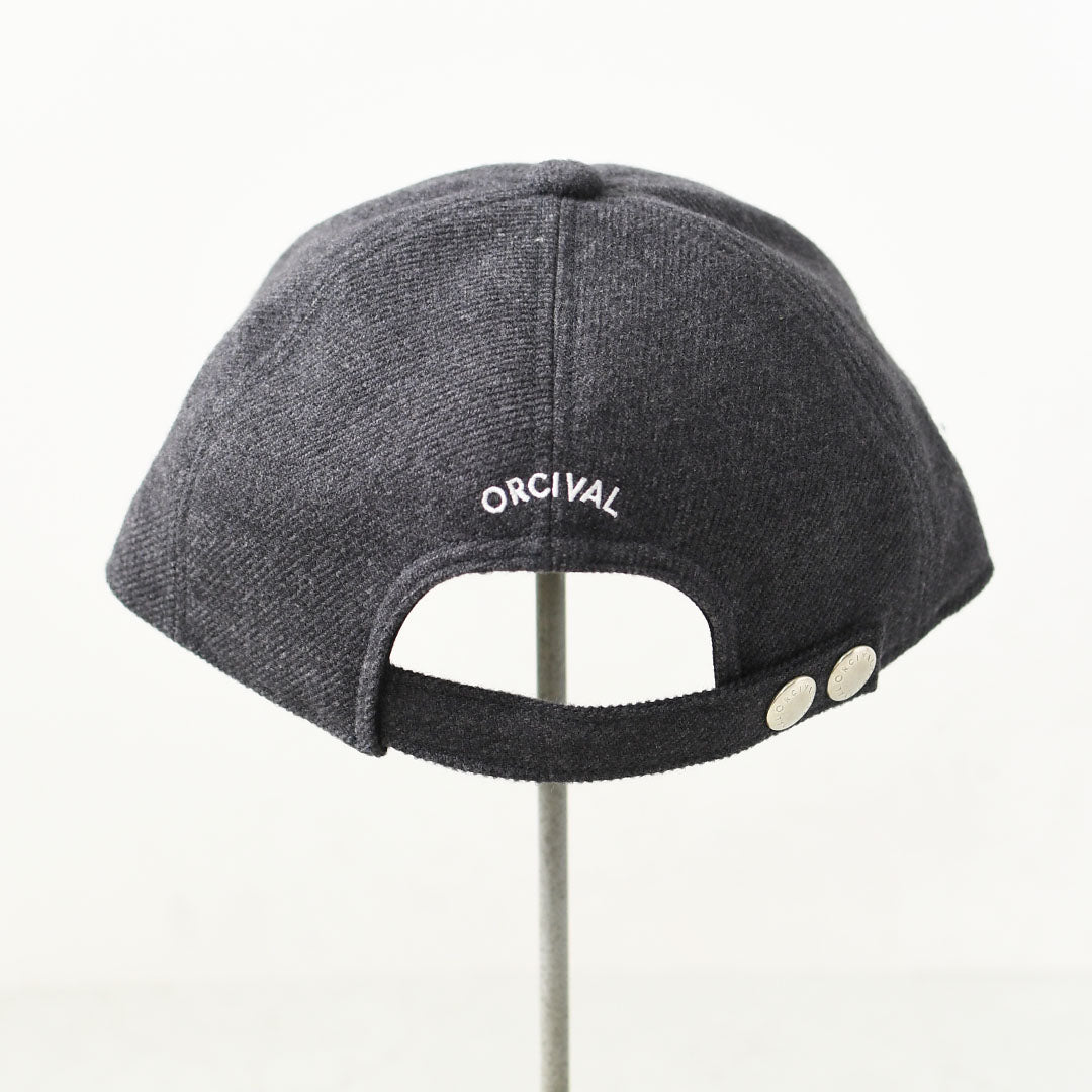 ORCIVAL [オーチバル・オーシバル] WOOL LIKE 6PANEL CAP [OR-H0407SHG] ウールライク 6パネルキャップ・ラフィアキャップ・帽子・シンプル・カジュアル・ナチュラル・MEN'S / LADY'S [2026AW]