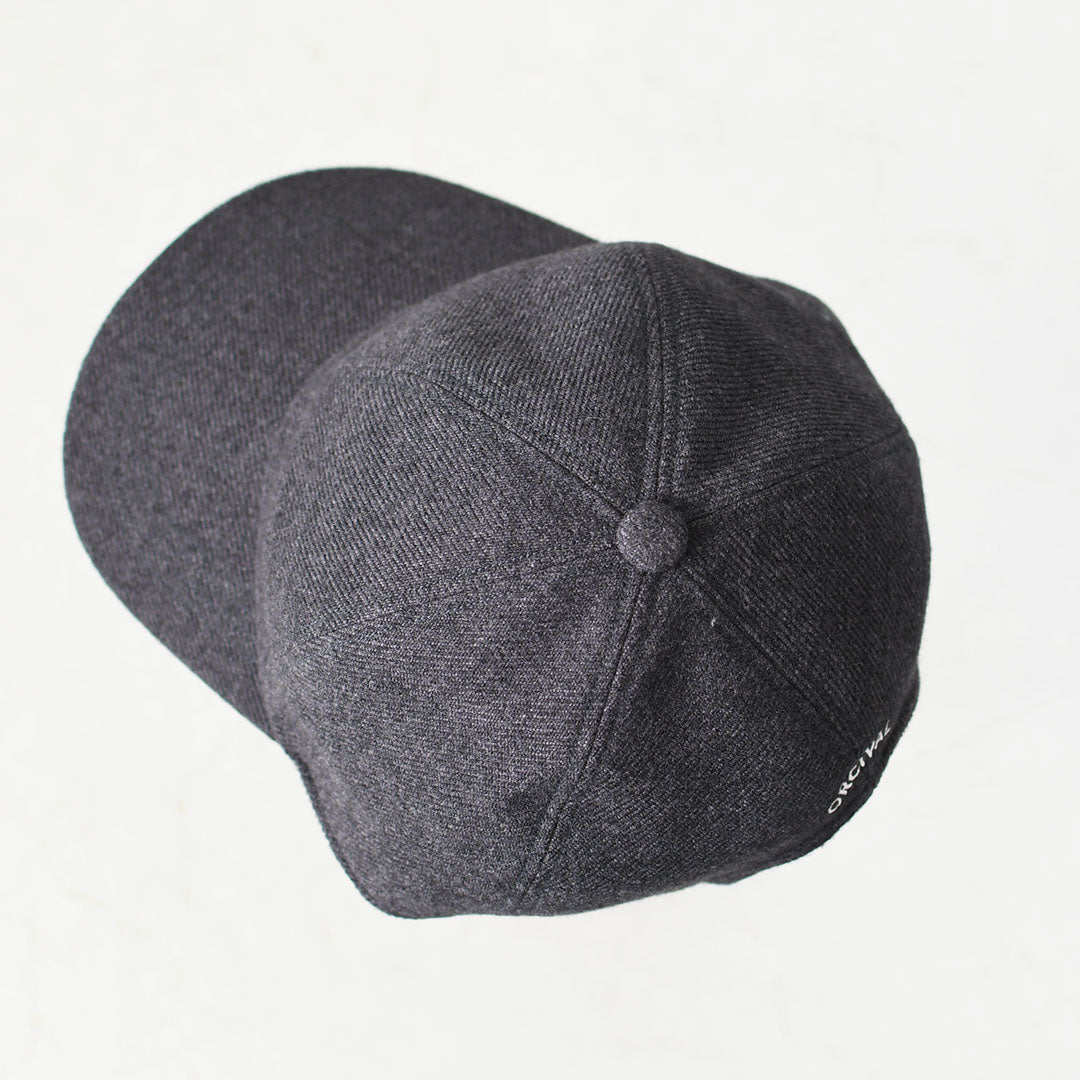 ORCIVAL [オーチバル・オーシバル] WOOL LIKE 6PANEL CAP [OR-H0407SHG] ウールライク 6パネルキャップ・ラフィアキャップ・帽子・シンプル・カジュアル・ナチュラル・MEN'S / LADY'S [2026AW]
