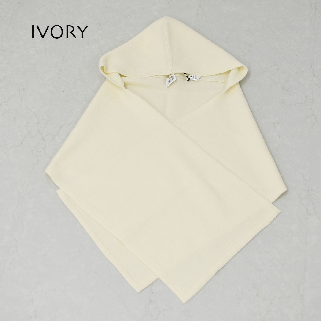 ORCIVAL [オーチバル・オーシバル] WOOL JERSEY KNIT SCARF HOODIE [OR-H0410KKW] ウールジャージー ニットスカーフフーディ・フーディー・フード マフラー・ネックウォーマー・LADY'S [2026AW]