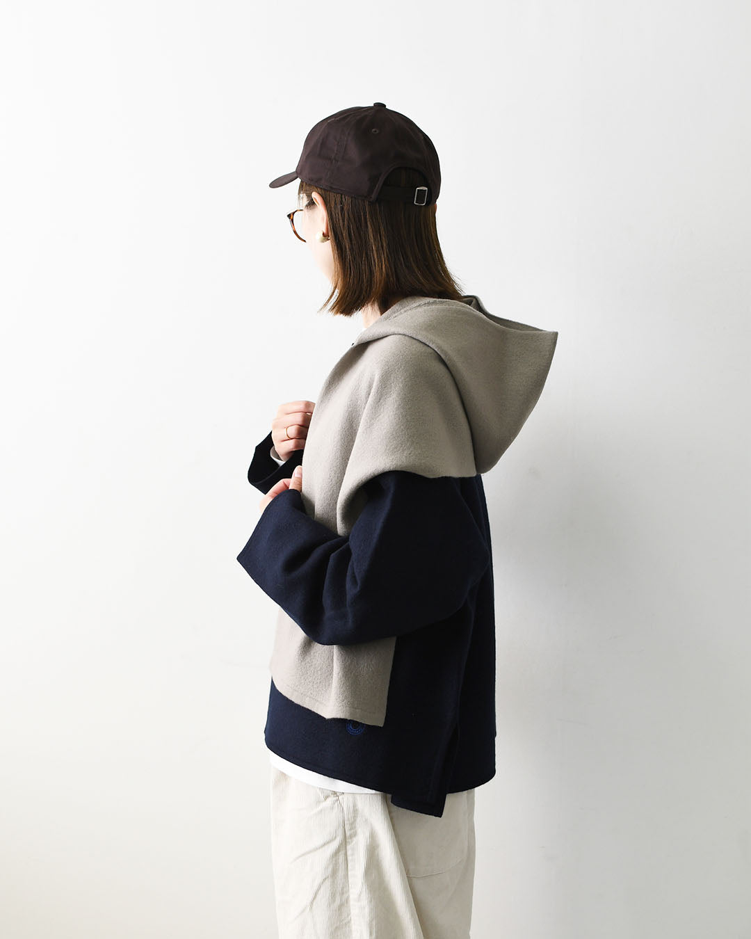 ORCIVAL [オーチバル・オーシバル] WOOL JERSEY KNIT SCARF HOODIE [OR-H0410KKW] ウールジャージー ニットスカーフフーディ・フーディー・フード マフラー・ネックウォーマー・LADY'S [2026AW]
