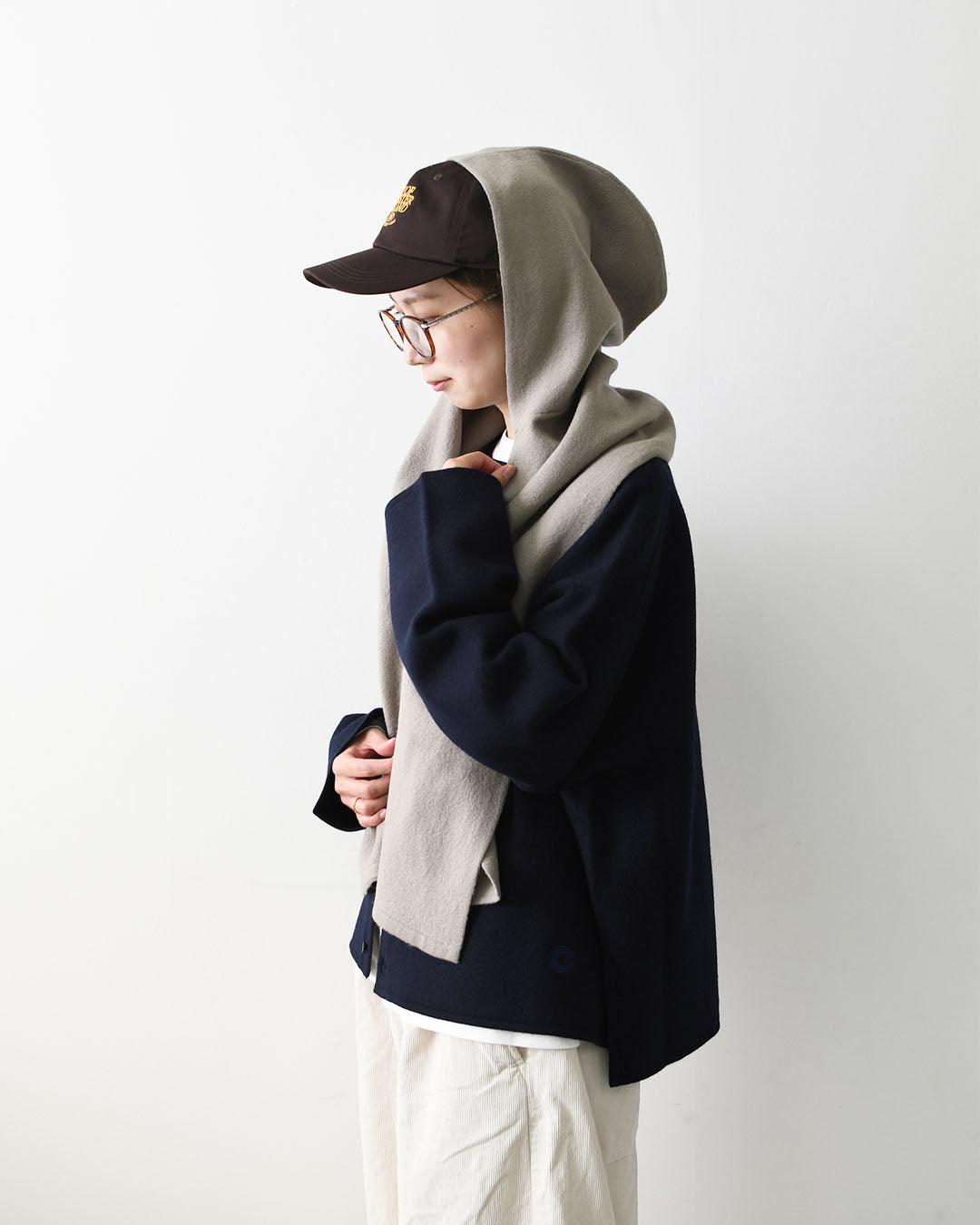 ORCIVAL [オーチバル・オーシバル] WOOL JERSEY KNIT SCARF HOODIE [OR-H0410KKW] ウールジャージー ニットスカーフフーディ・フーディー・フード マフラー・ネックウォーマー・LADY'S [2026AW]