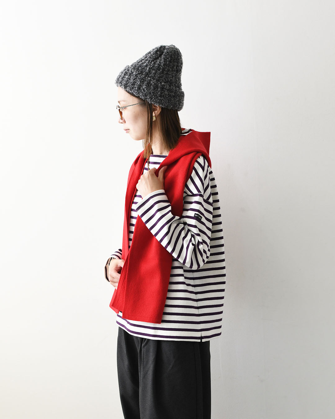 ORCIVAL [オーチバル・オーシバル] WOOL JERSEY KNIT SCARF HOODIE [OR-H0410KKW] ウールジャージー ニットスカーフフーディ・フーディー・フード マフラー・ネックウォーマー・LADY'S [2026AW]