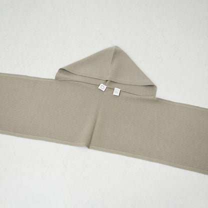 ORCIVAL [オーチバル・オーシバル] WOOL JERSEY KNIT SCARF HOODIE [OR-H0410KKW] ウールジャージー ニットスカーフフーディ・フーディー・フード マフラー・ネックウォーマー・LADY'S [2026AW]