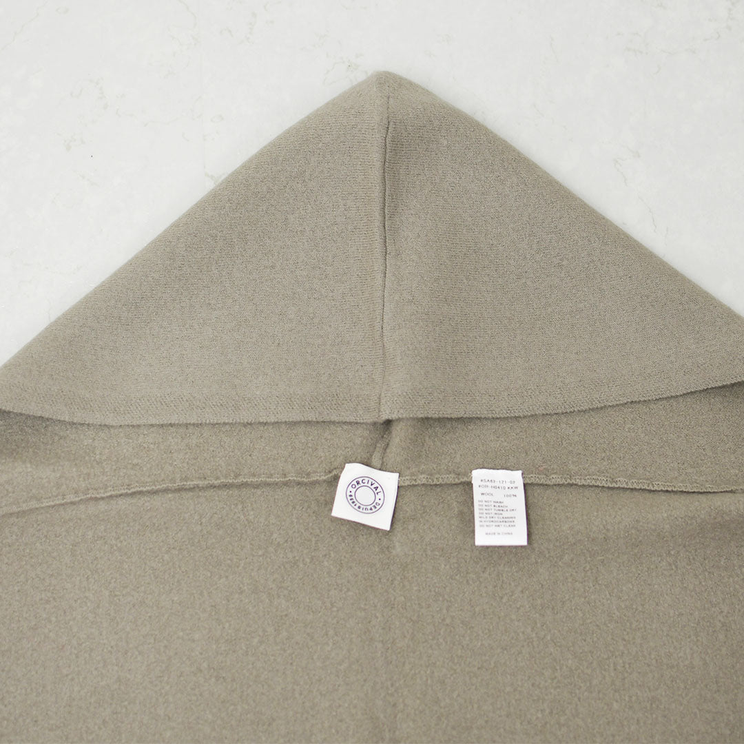 ORCIVAL [オーチバル・オーシバル] WOOL JERSEY KNIT SCARF HOODIE [OR-H0410KKW] ウールジャージー ニットスカーフフーディ・フーディー・フード マフラー・ネックウォーマー・LADY'S [2026AW]