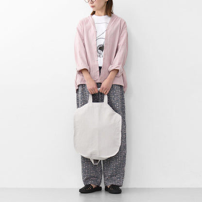 prit [プリット] コットンリネン交織高密度ウェザー ラウンド2wayトート [P01501] [2025SS]