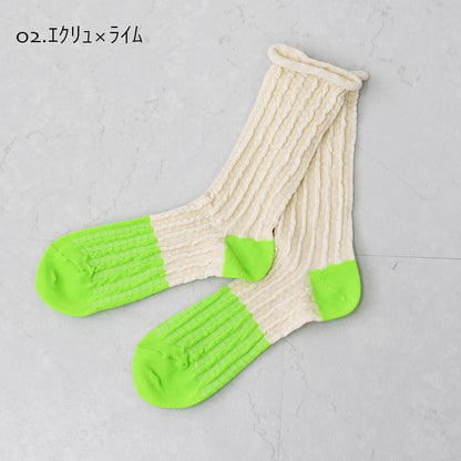 prit [プリット] バイカラーポコソックス [P01462] ソックス・バイカラー・靴下・サンダルソックス・LADY'S [2026SS]