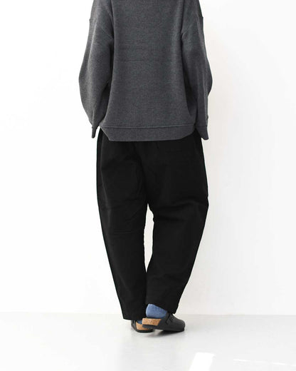 prit [プリット] 甘撚ドビースエード起毛 スロウパンツ [P70604] スエードパンツ・ゆったりシルエット・ワイドシルエット・着心地・柔らか・LADY'S [2025AW]