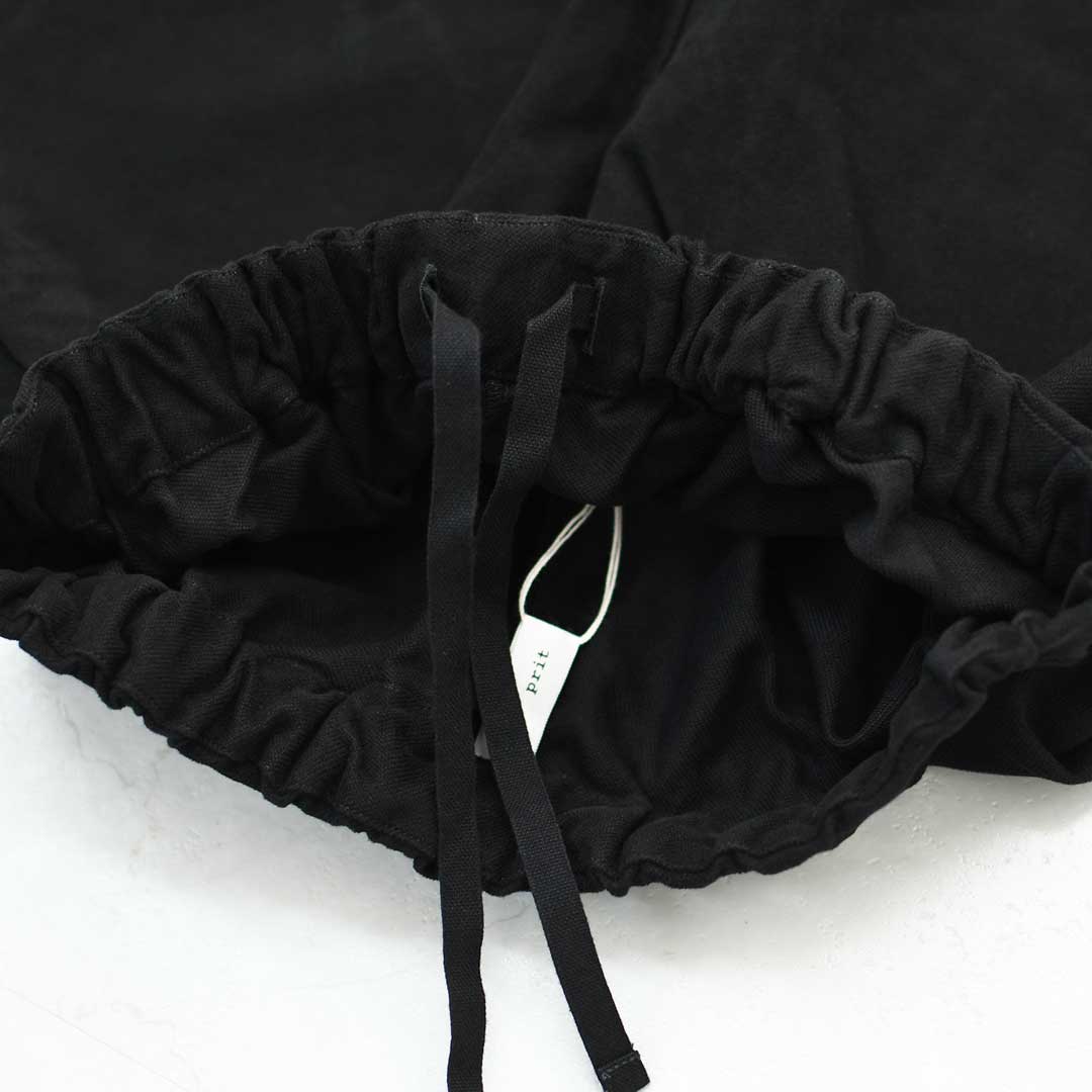 prit [プリット] 甘撚ドビースエード起毛 スロウパンツ [P70604] スエードパンツ・ゆったりシルエット・ワイドシルエット・着心地・柔らか・LADY'S [2025AW]