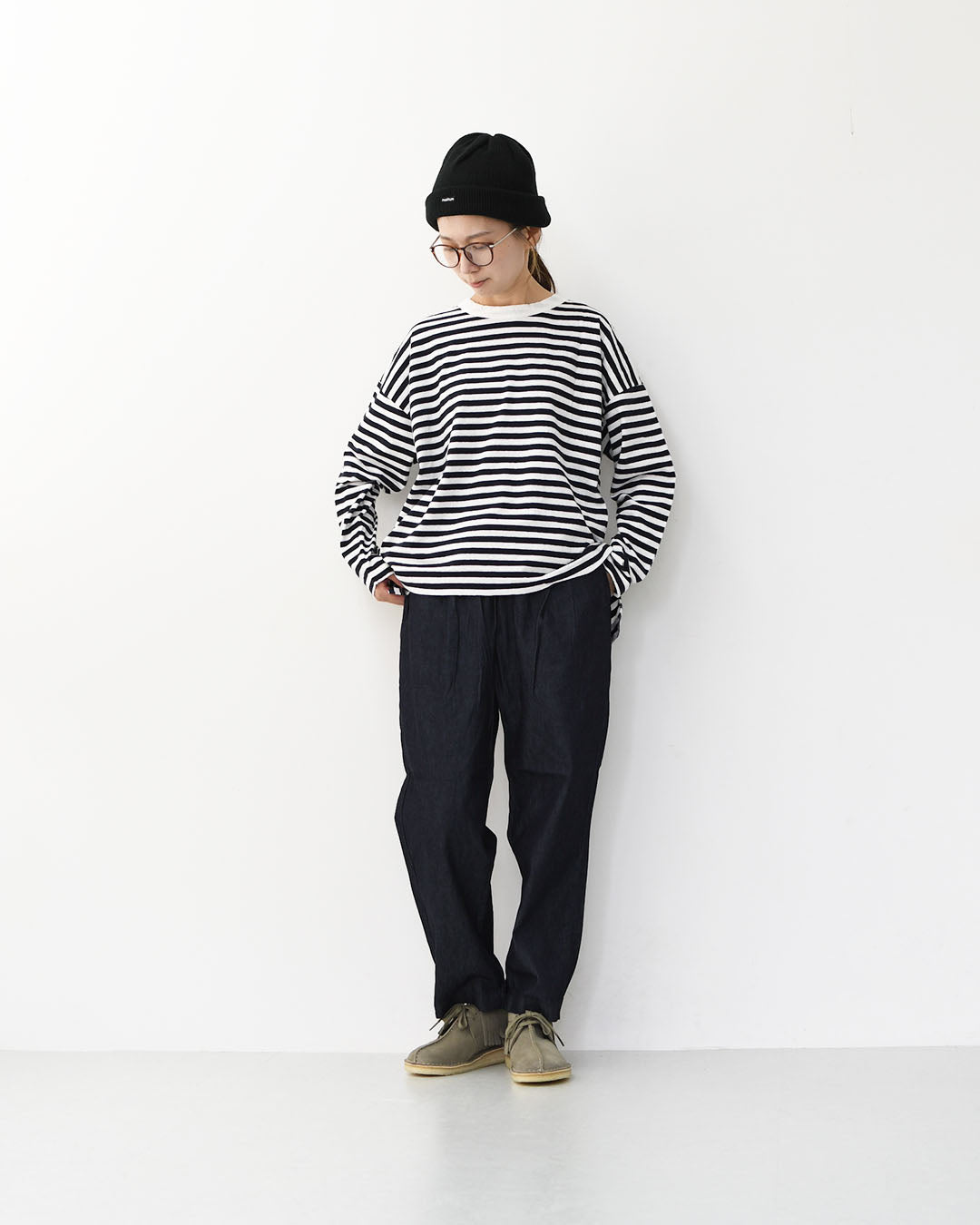 prit [プリット] 6ozデニム ワンタックテーパードパンツ [P70632] ライトデニム・デニム・テーパードシルエット・LADY'S [2025AW]