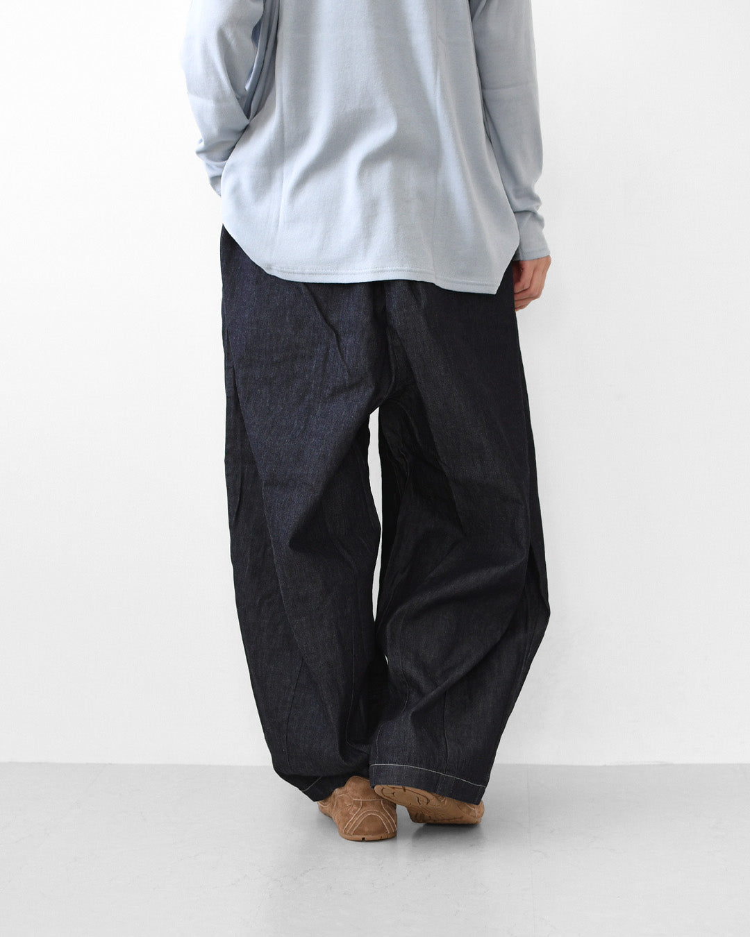 prit [プリット] 6ozデニムボールパンツ [P70735] ボールパンツ・ワイドシルエット・ゆったりサイズ・ワイド・リラックスパンツ・LADY'S [2026AW]