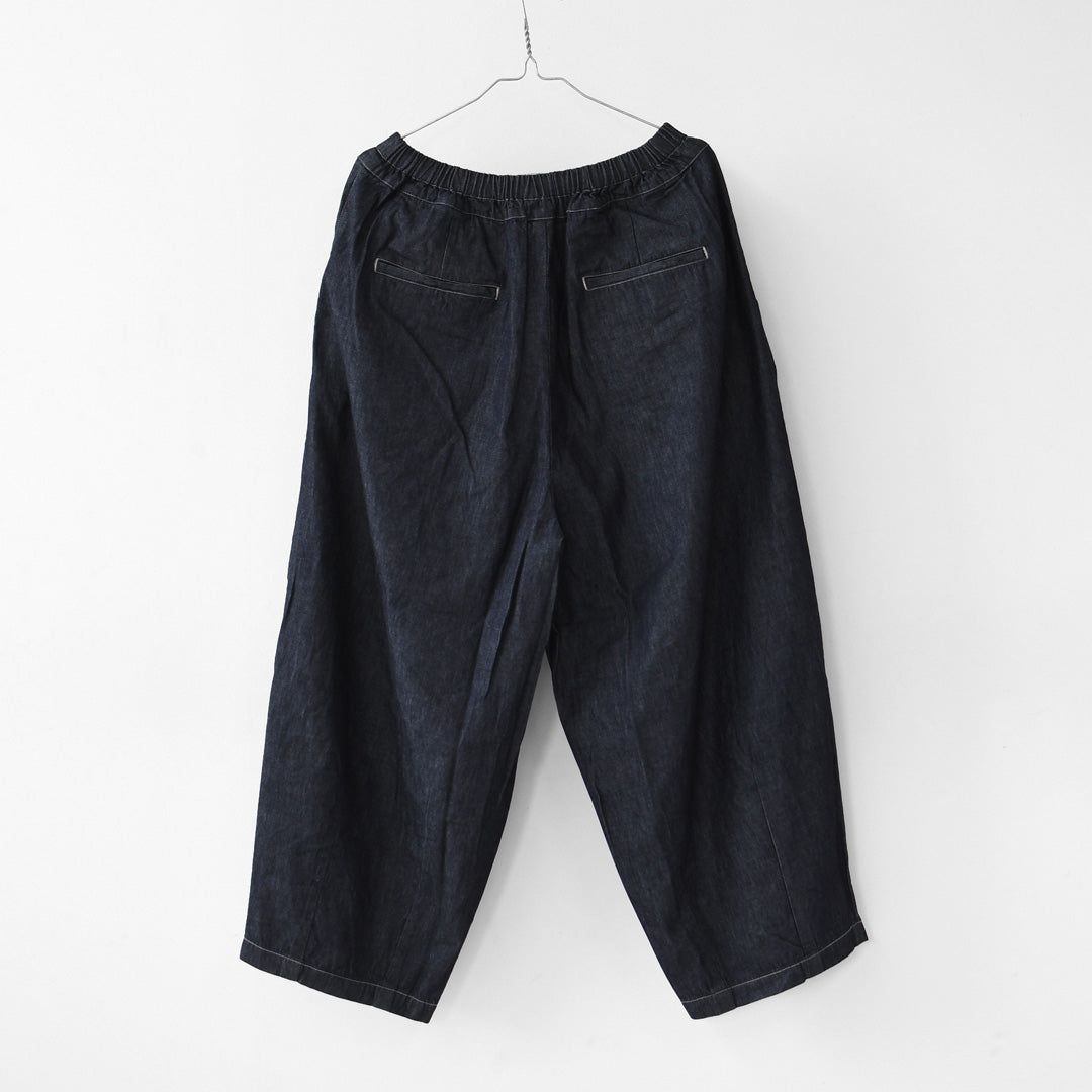 prit [プリット] 6ozデニムボールパンツ [P70735] ボールパンツ・ワイドシルエット・ゆったりサイズ・ワイド・リラックスパンツ・LADY'S [2026AW]