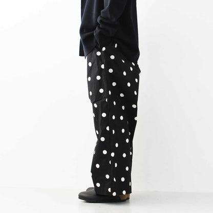 prit [プリット] 馬布ドットプリントワイドパンツ [P71504] バフドットプリントワイドパンツ [2025SS]