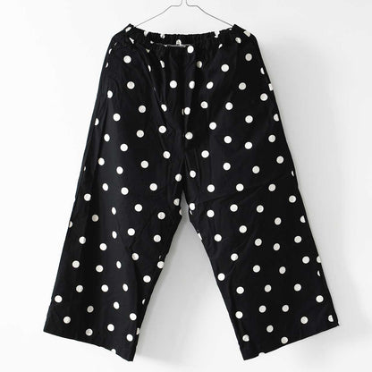 prit [プリット] 馬布ドットプリントワイドパンツ [P71504] バフドットプリントワイドパンツ [2025SS]