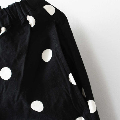 prit [プリット] 馬布ドットプリントワイドパンツ [P71504] バフドットプリントワイドパンツ [2025SS]