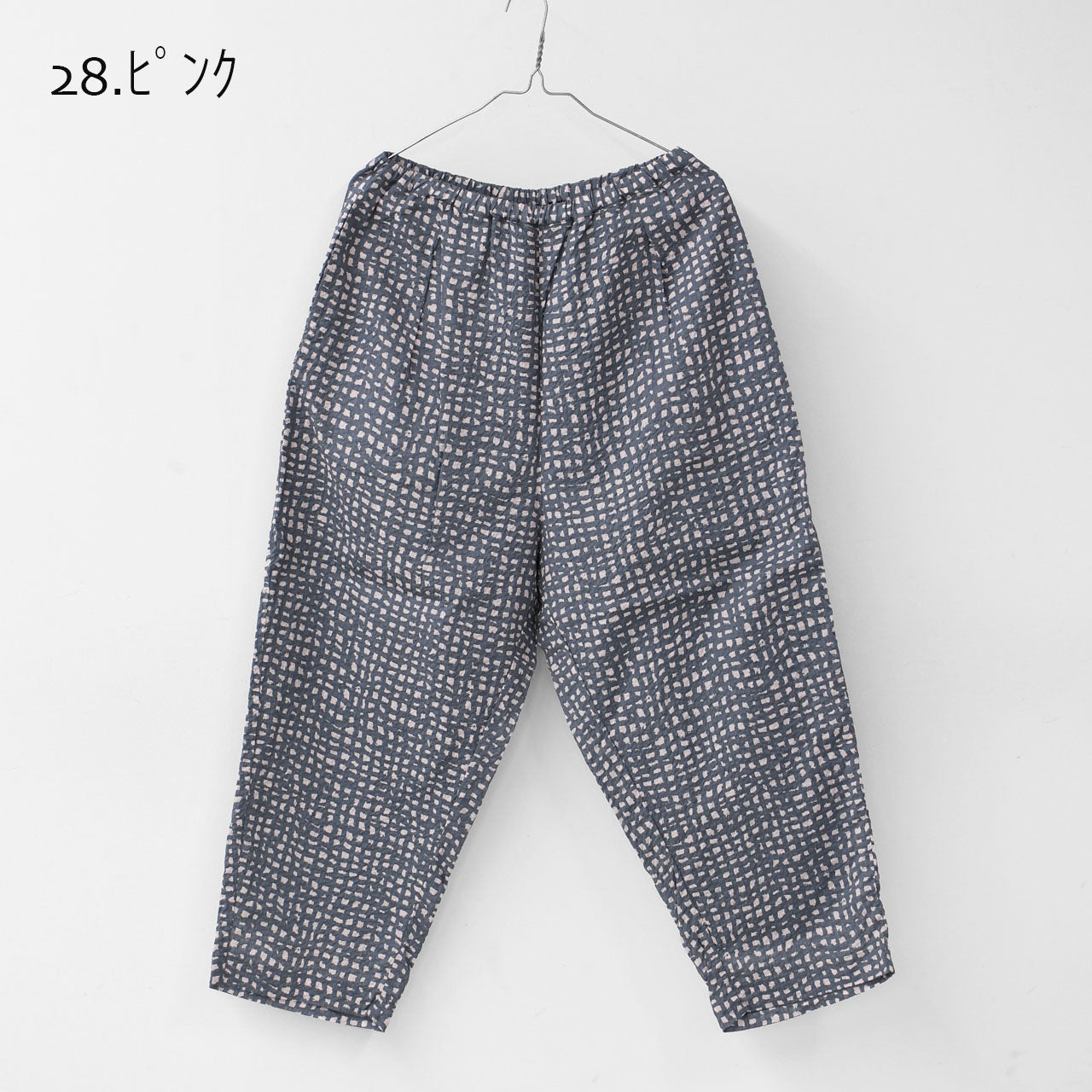 prit [プリット] 80/1ローンラフチェックプリント ワンタックバギーパンツ [P71520] [2025SS]