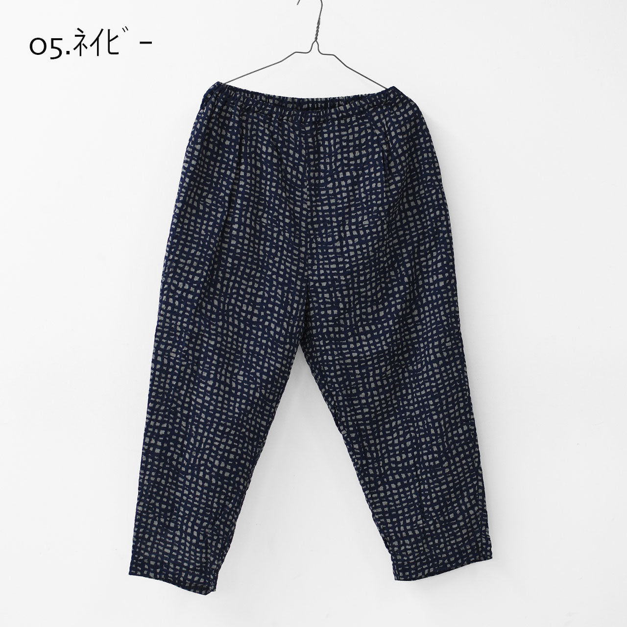 prit [プリット] 80/1ローンラフチェックプリント ワンタックバギーパンツ [P71520] [2025SS]