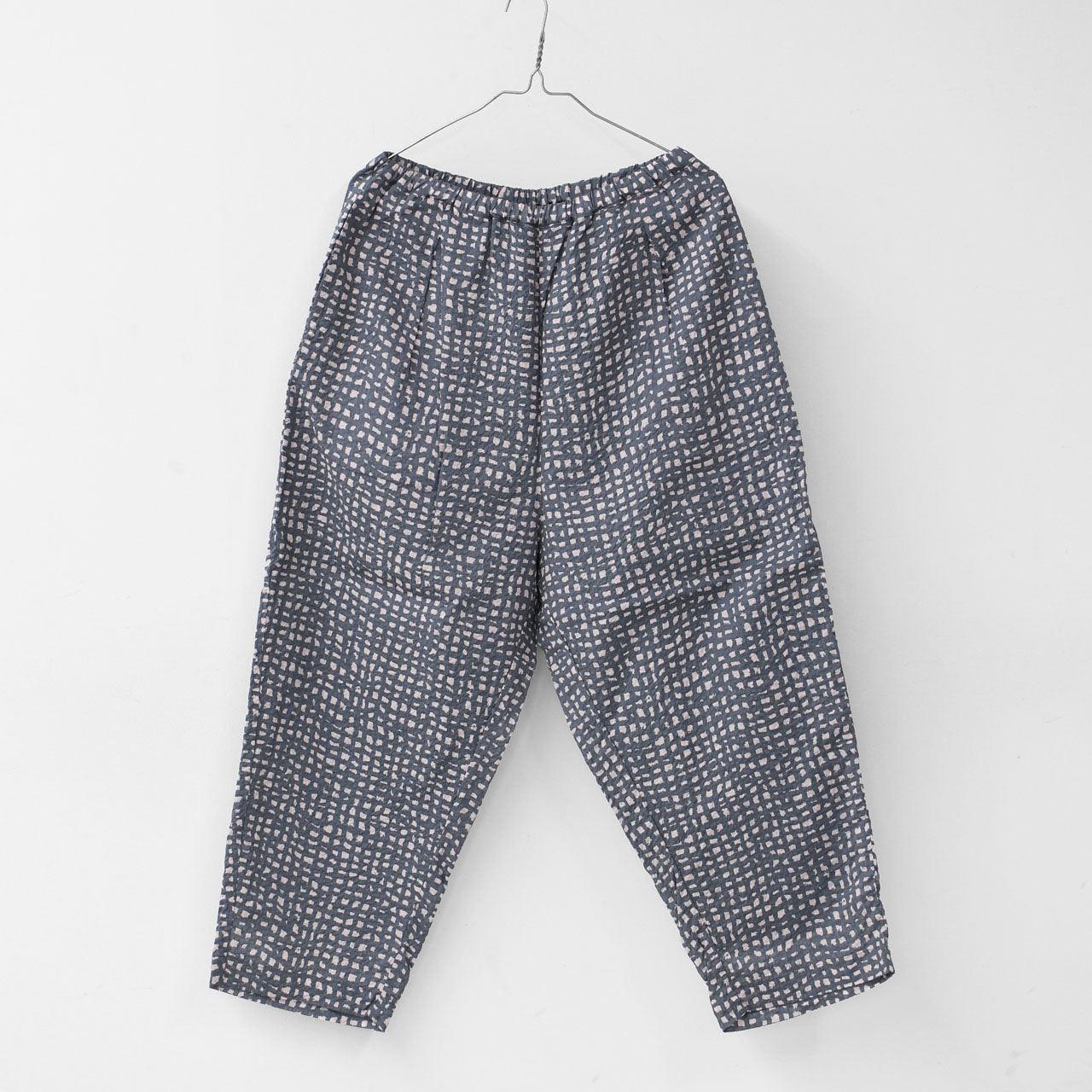 prit [プリット] 80/1ローンラフチェックプリント ワンタックバギーパンツ [P71520] [2025SS]