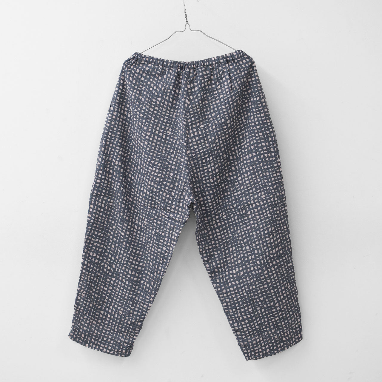 prit [プリット] 80/1ローンラフチェックプリント ワンタックバギーパンツ [P71520] [2025SS]