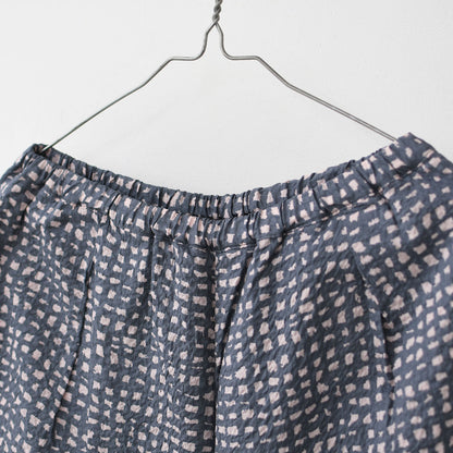 prit [プリット] 80/1ローンラフチェックプリント ワンタックバギーパンツ [P71520] [2025SS]