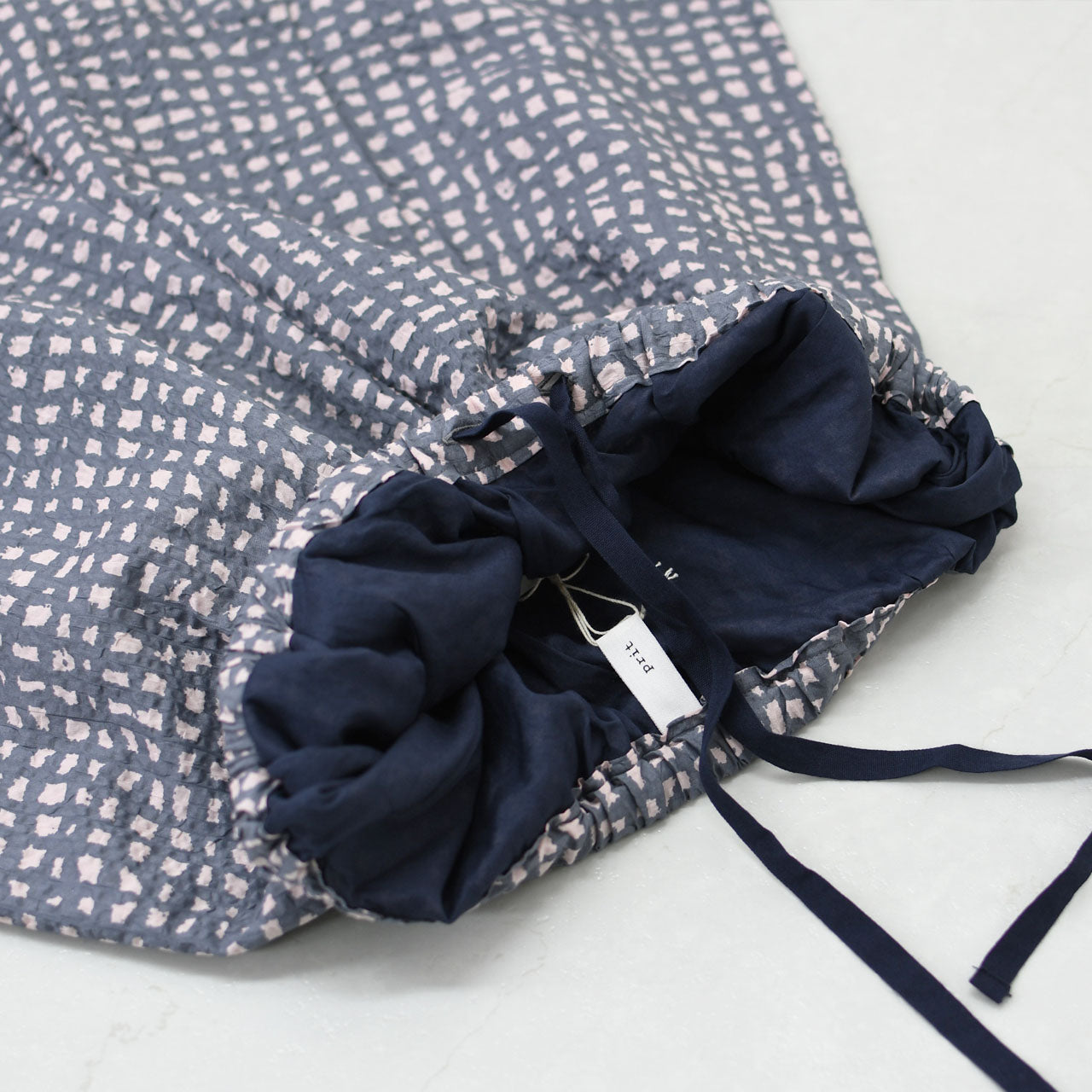 prit [プリット] 80/1ローンラフチェックプリント ワンタックバギーパンツ [P71520] [2025SS]