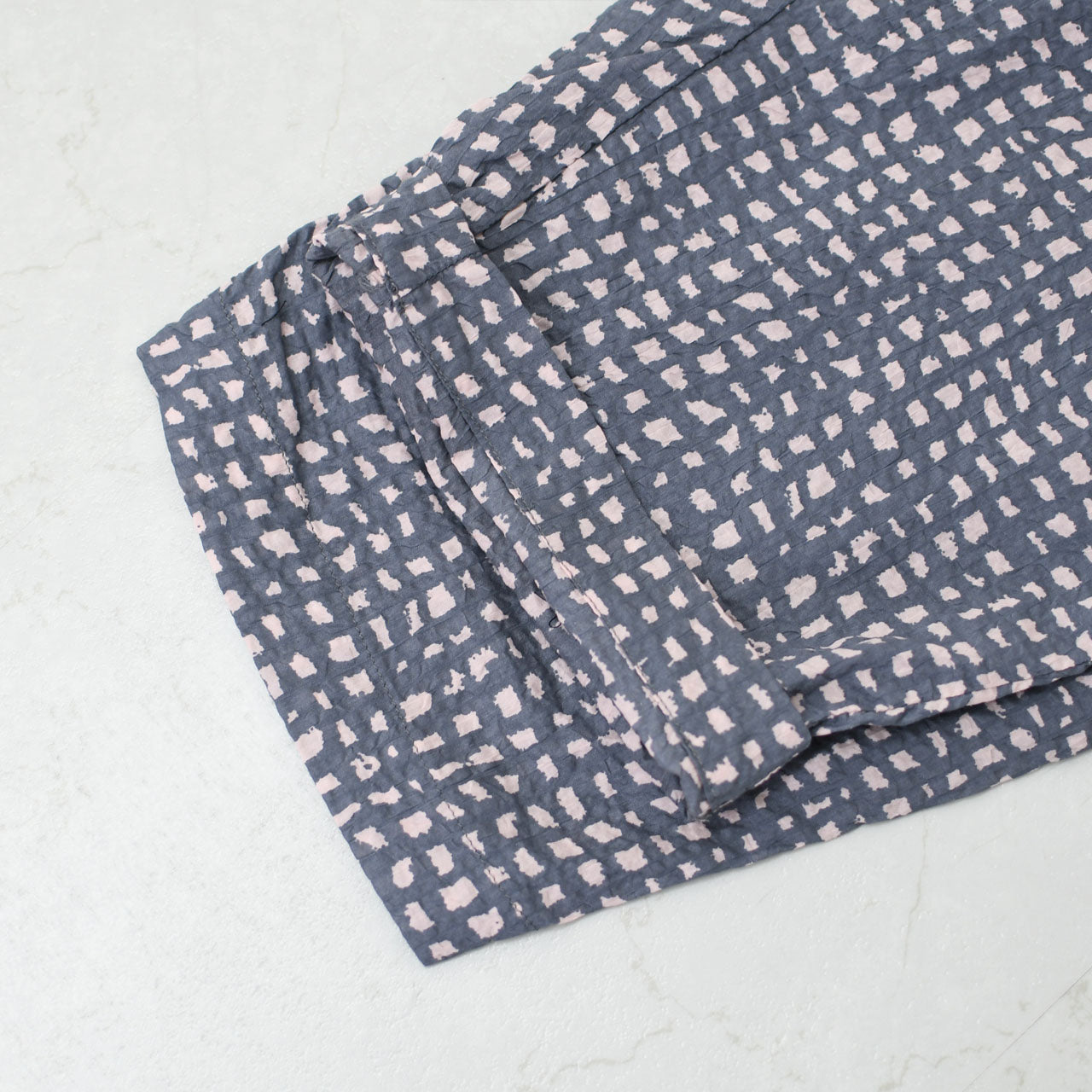 prit [プリット] 80/1ローンラフチェックプリント ワンタックバギーパンツ [P71520] [2025SS]