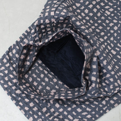 prit [プリット] 80/1ローンラフチェックプリント ワンタックバギーパンツ [P71520] [2025SS]