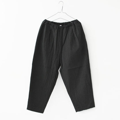 prit [プリット] 綿麻シャドウチェックワンタックバギーパンツ [P71521]  [2025SS]