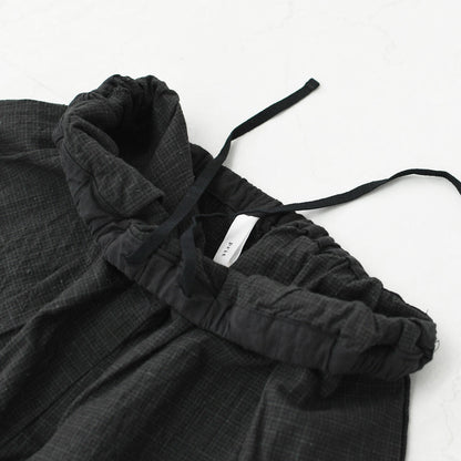 prit [プリット] 綿麻シャドウチェックワンタックバギーパンツ [P71521]  [2025SS]