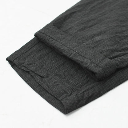 prit [プリット] 綿麻シャドウチェックワンタックバギーパンツ [P71521]  [2025SS]