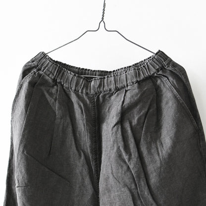prit [プリット] リネンコットン交織平織ピグメン加工タックバギーパンツ  [P71602] ワイドパンツ・ヴィンテージ風・オーバーサイズ・ゆったりサイズ・リネンコットン・セットアップ・LADY'S [2026SS]