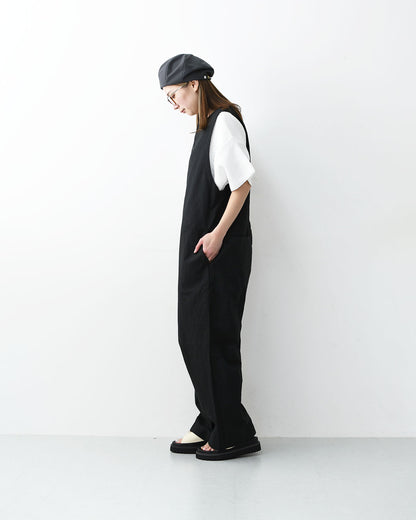 prit [プリット] コットンリネンライトバックサテンオールインワン [P71603] オールインワン・コットンリネン・ゆったりシルエット・LADY'S [2026SS]