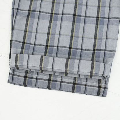 prit [プリット] 16/1リネンコットンチェックタックイージーパンツ [P71609] イージーパンツ・チェック・コットンリネン・リラックスパンツ・ゆったっりシルエット・LADY'S [2026SS]