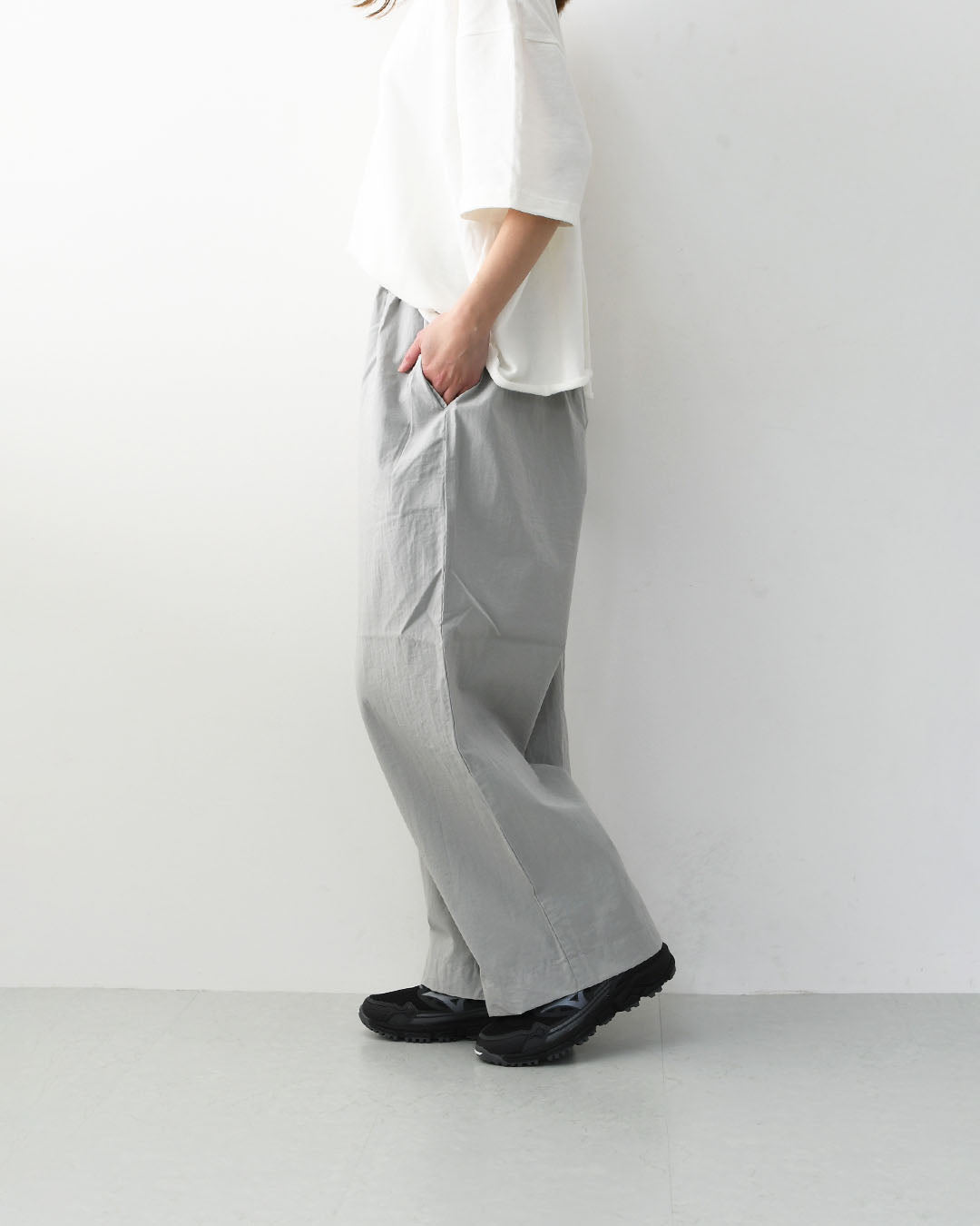 prit [プリット] コットンナイロン高密度平織パジャマパンツ [P71624] パジャマパンツ・リラックスパンツ・コットンナイロン・LADY'S [2026SS]